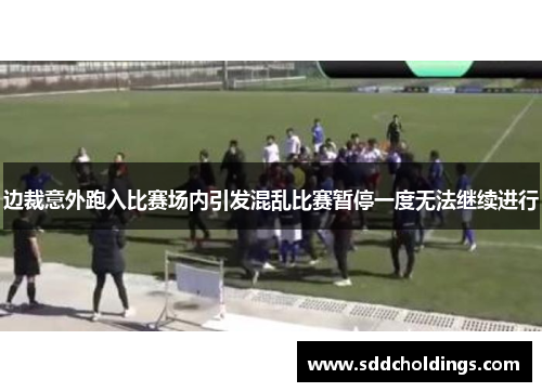 边裁意外跑入比赛场内引发混乱比赛暂停一度无法继续进行